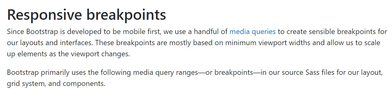 Bootstrap breakpoints official  records