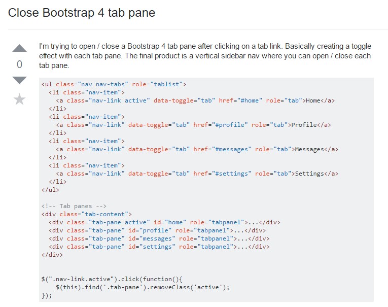  How you can  turn off Bootstrap 4 tab pane
