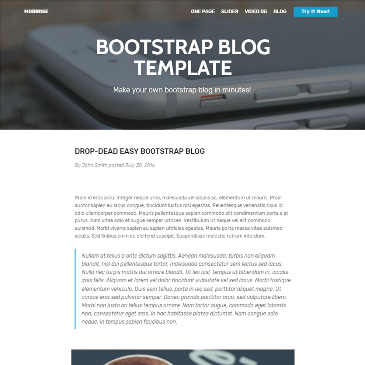 Free Download Bootstrap Blog Templates