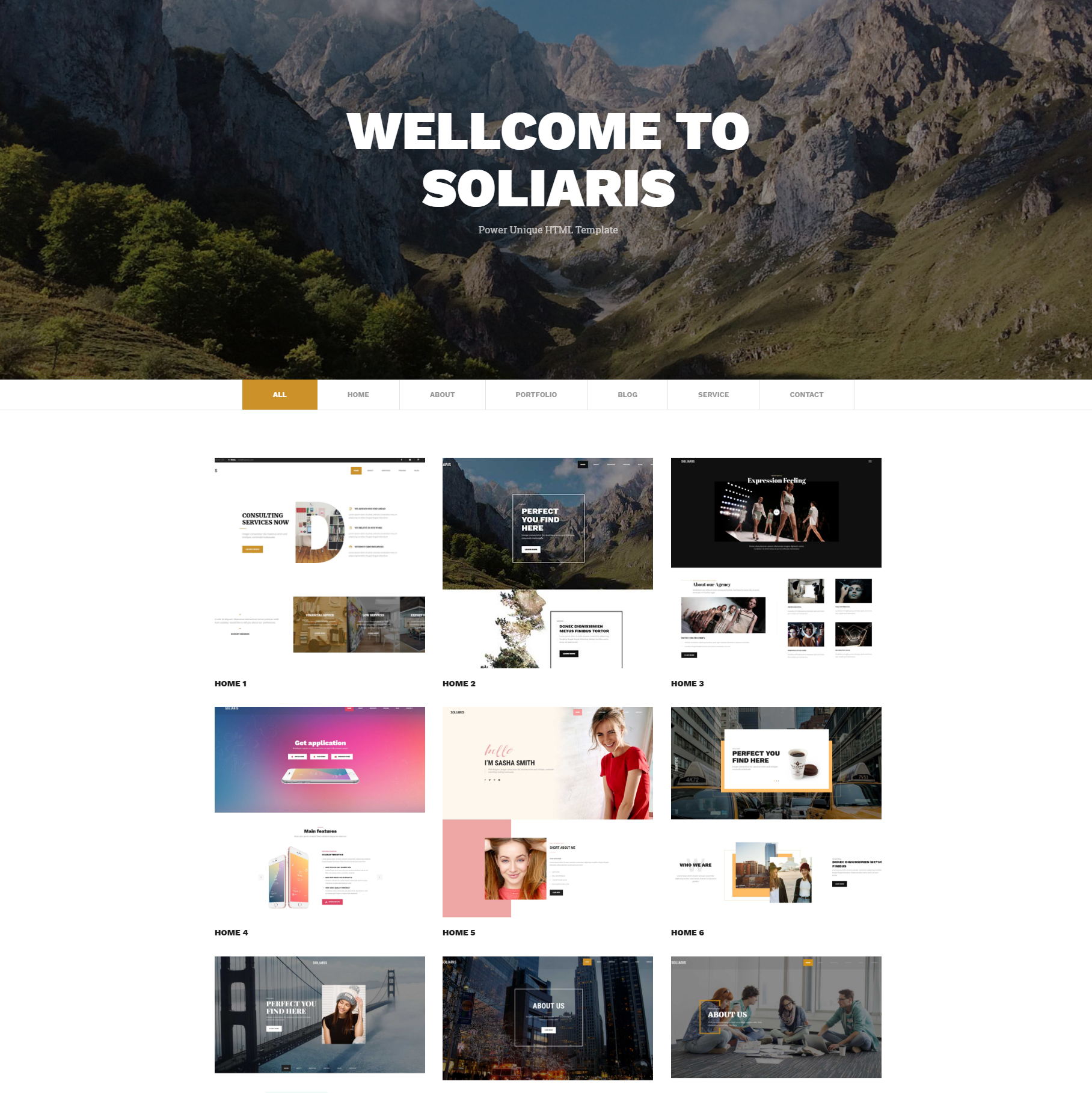 HTML Bootstrap Soliaris Templates