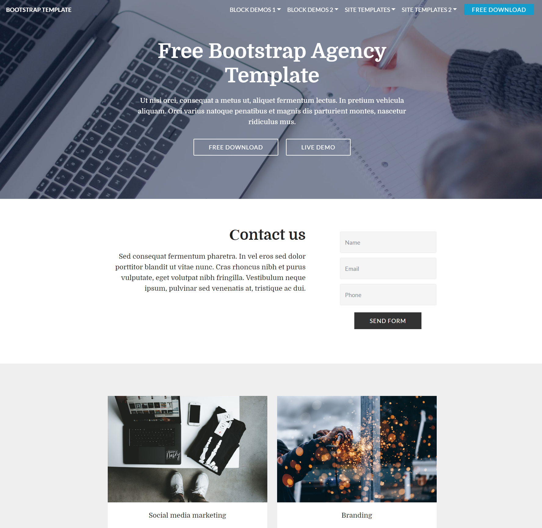 Responsive Bootstrap Agency Themes